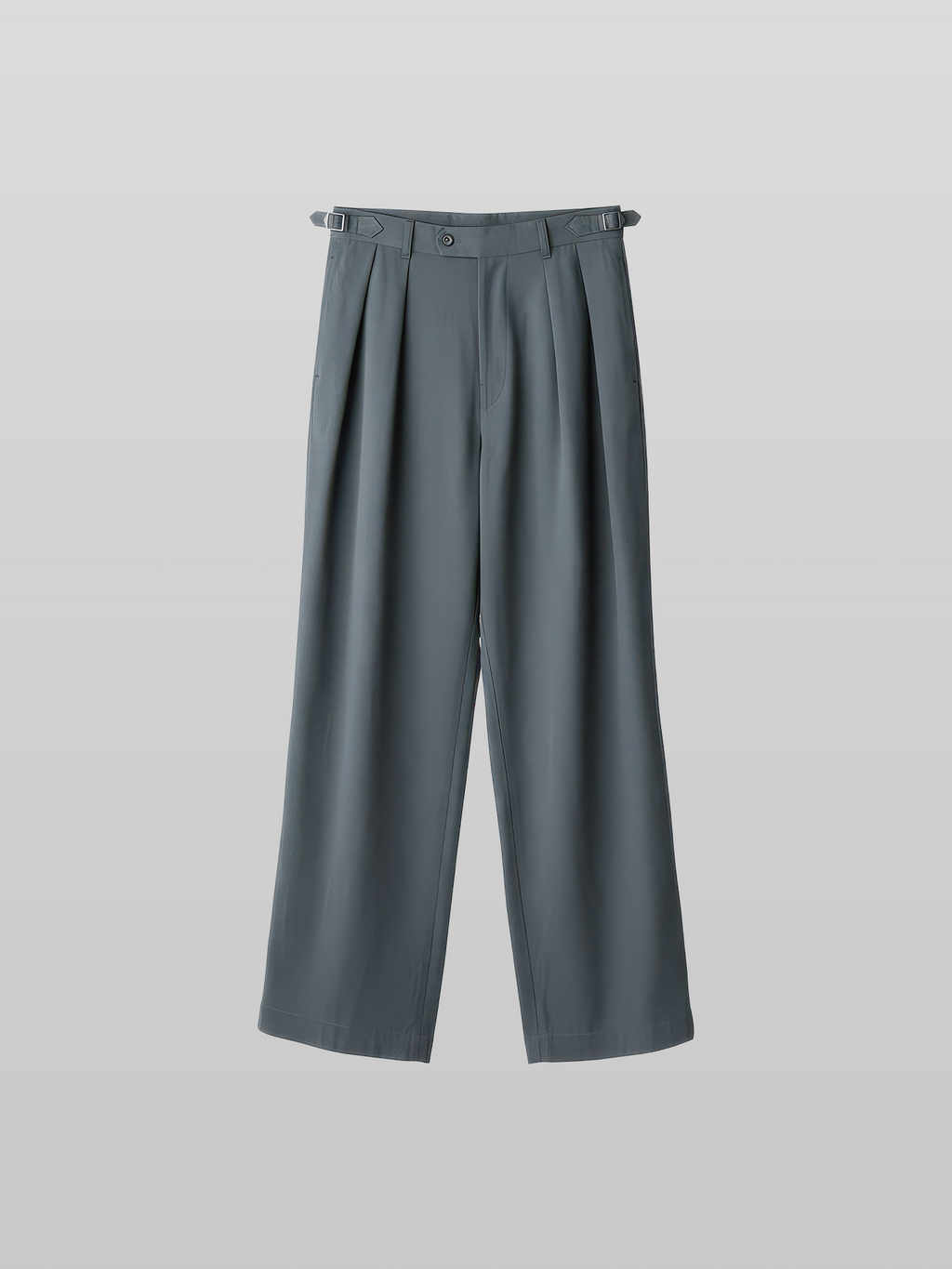Twill Semi-Wide Straight Gurkha Pants