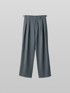 Semi-Wide Straight Gurkha Pants Gray-1 front - cleanfit minimal - UNPROVEN