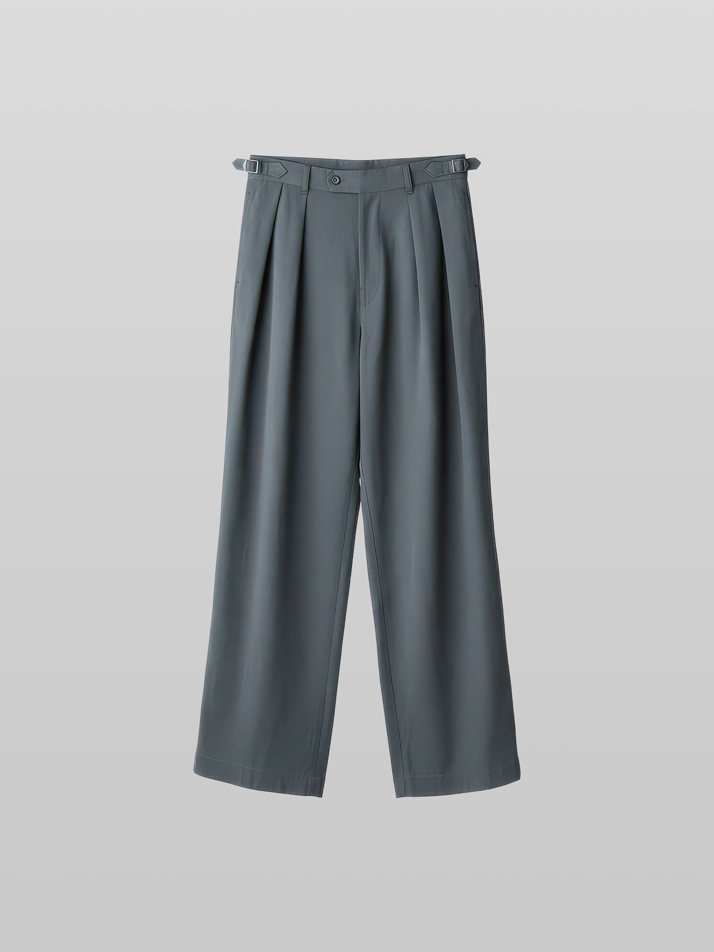 Twill Semi-Wide Straight Gurkha Pants