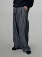 Wide Pants Gray-1 front - cleanfit minimal - UNPROVEN