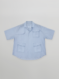 Striped Workwear Multi Pocket Shirt