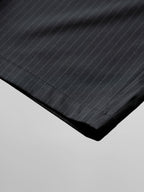 Striped Gurkha Pants Black front - cleanfit minimal - UNPROVEN
