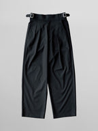 Striped Gurkha Pants Black front - cleanfit minimal - UNPROVEN