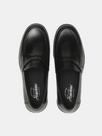 HAWKINS Oliver Loafer Black front - cleanfit minimal - UNPROVEN