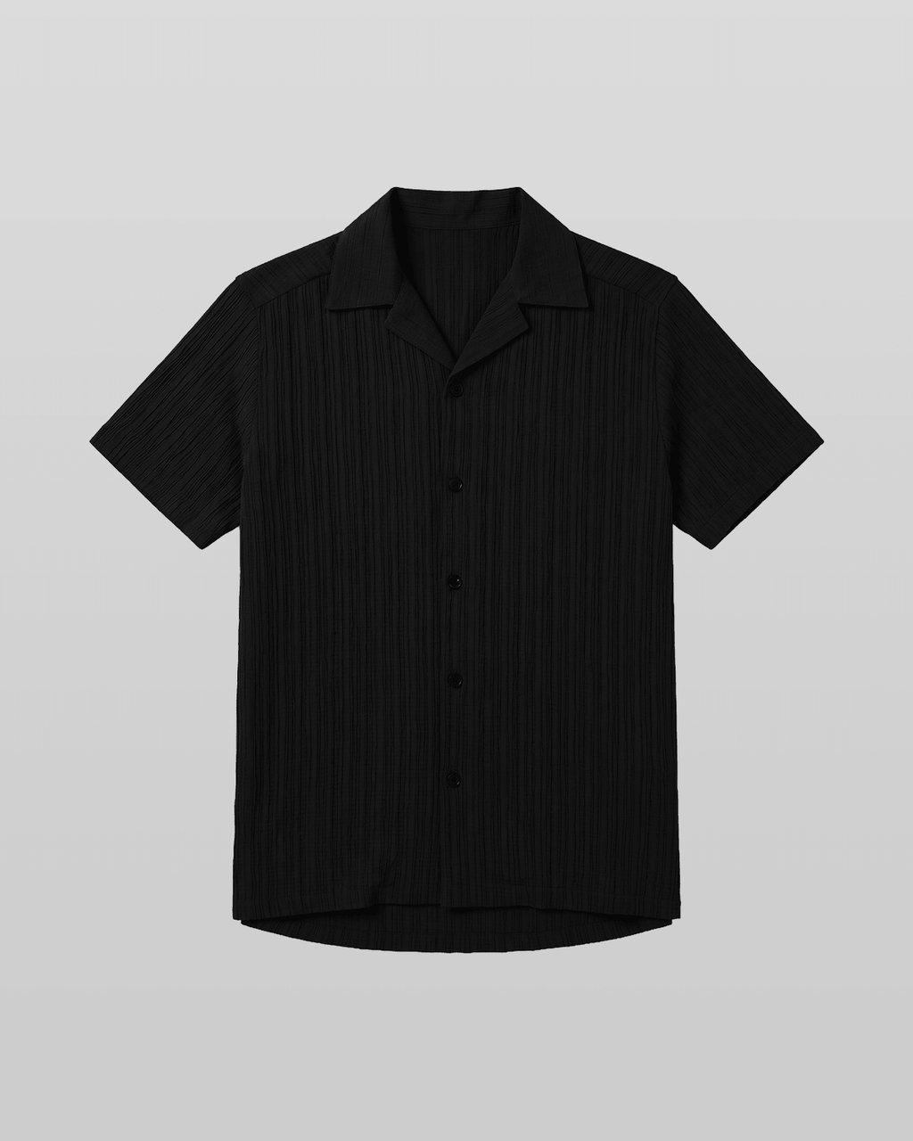 Hazel Pleated Open Collar Shirt