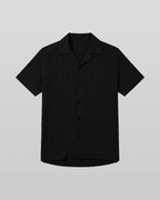 Hazel Pleated Open Collar Shirt