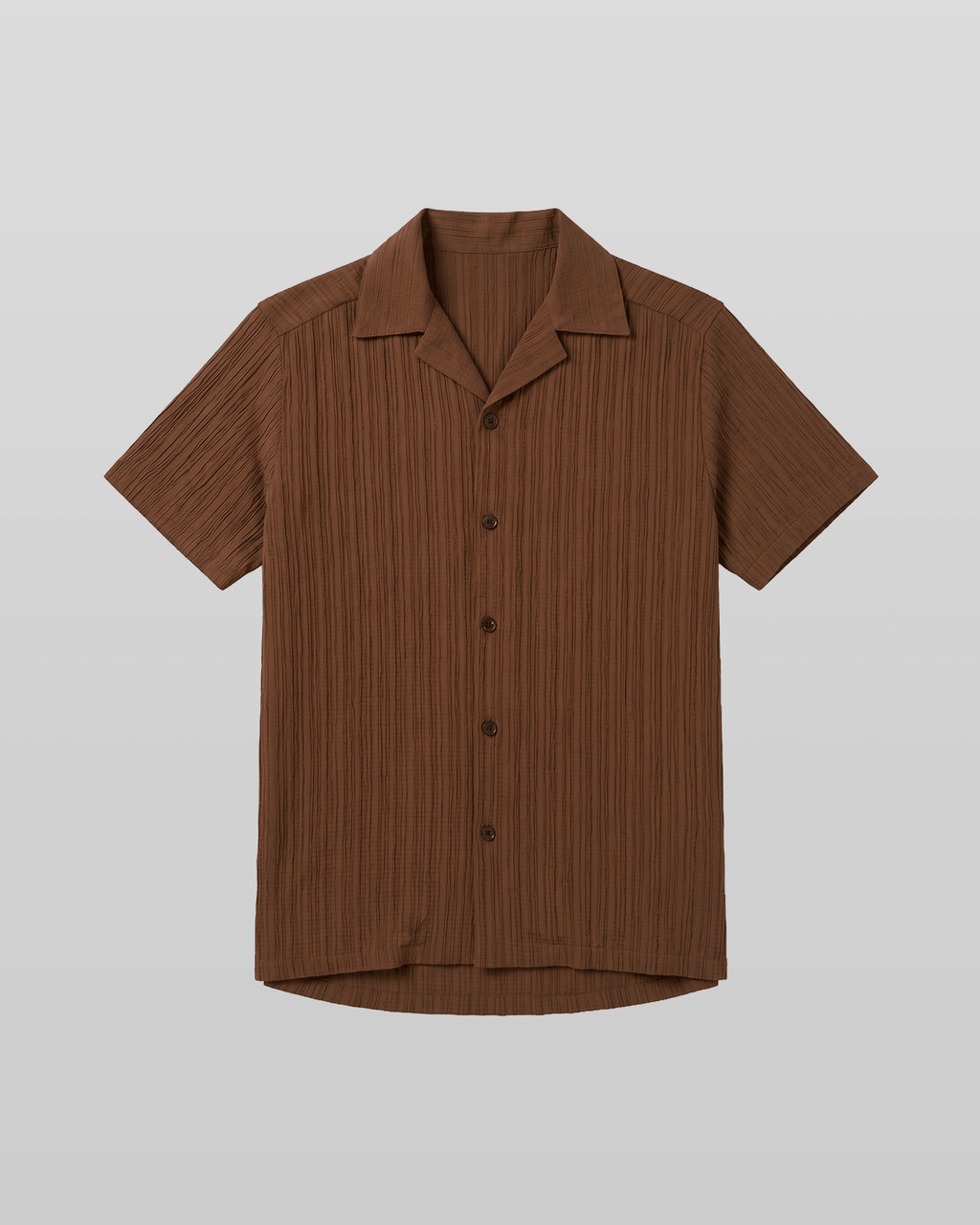 Hazel Pleated Open Collar Shirt