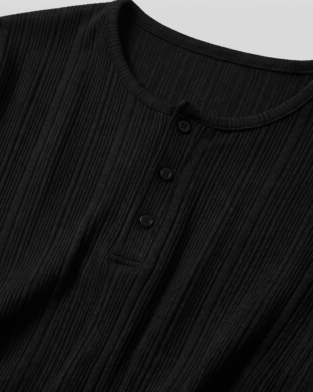 Henley Neck Short Sleeve T-Shirt
