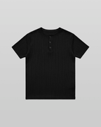 Henley Neck Short Sleeve T-Shirt