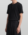 Henley Neck Short Sleeve T-Shirt