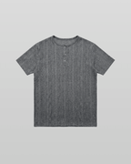 Henley Neck Short Sleeve T-Shirt