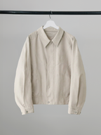 Curved Blouson Jacket – Front view | architectural outerwear / structured | UNPROVEN