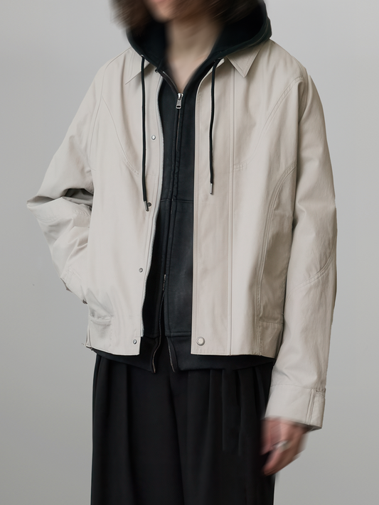 Curved Blouson Jacket