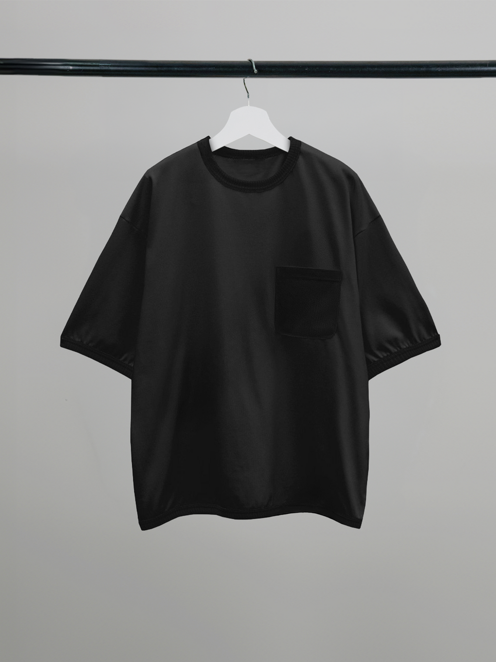 Knitted Pocket T-Shirt