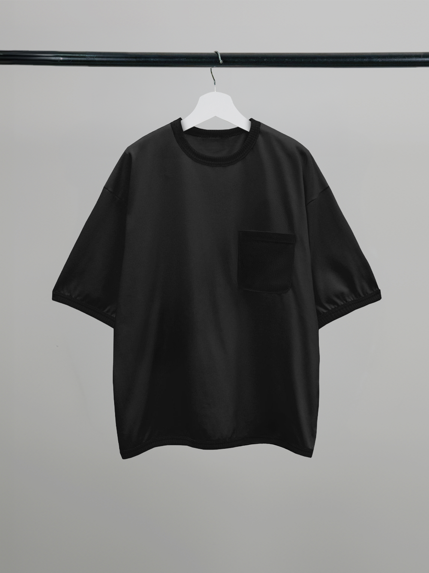 Knitted Pocket T-Shirt