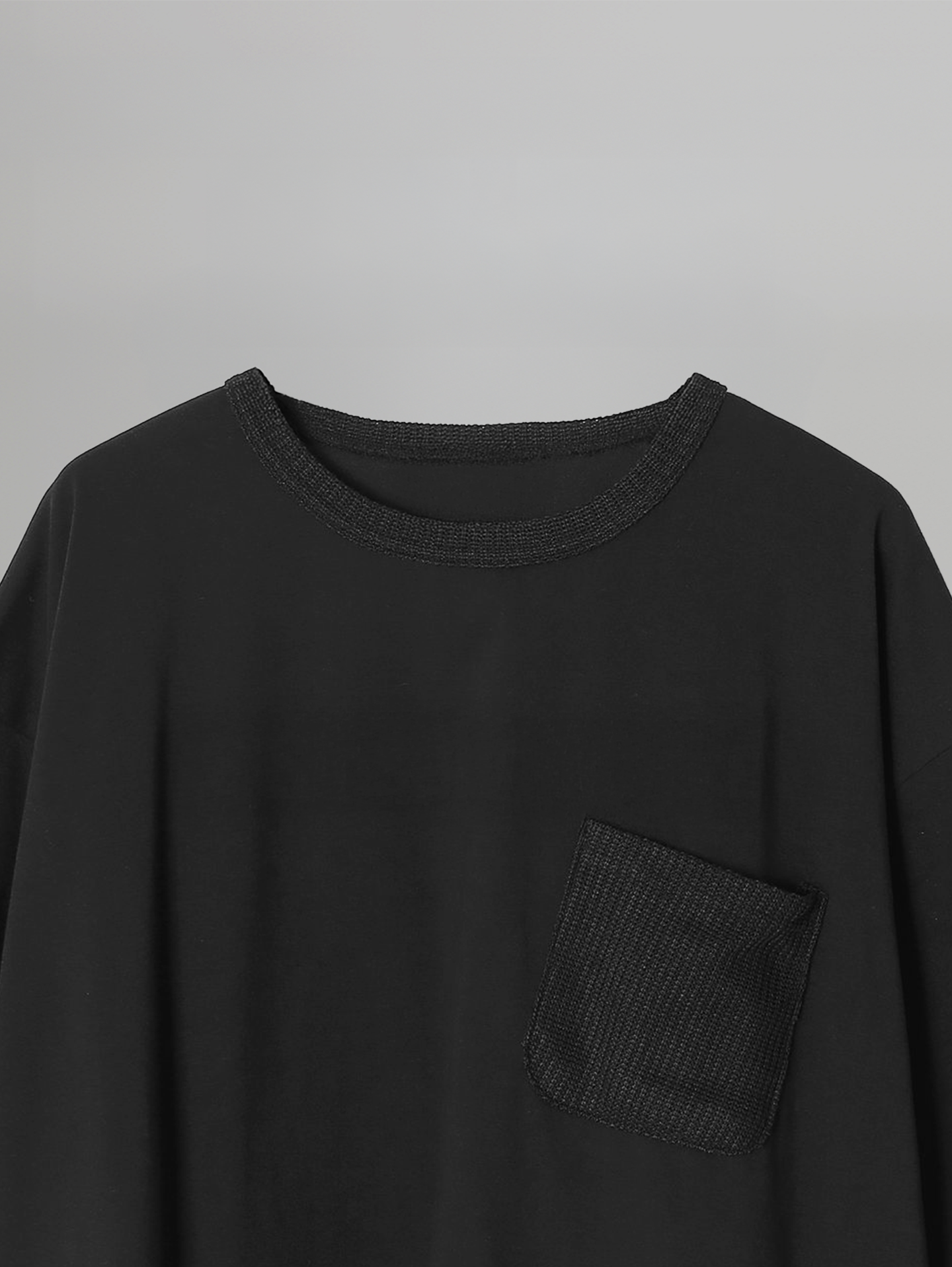 Knitted Pocket T-Shirt