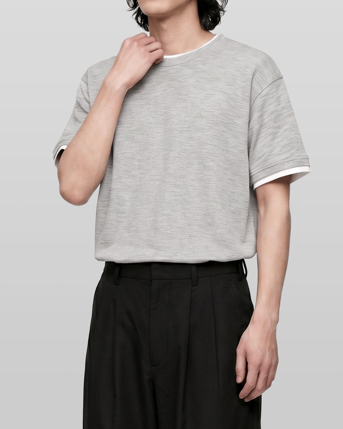 Layered Waffle Short Sleeve T-Shirt