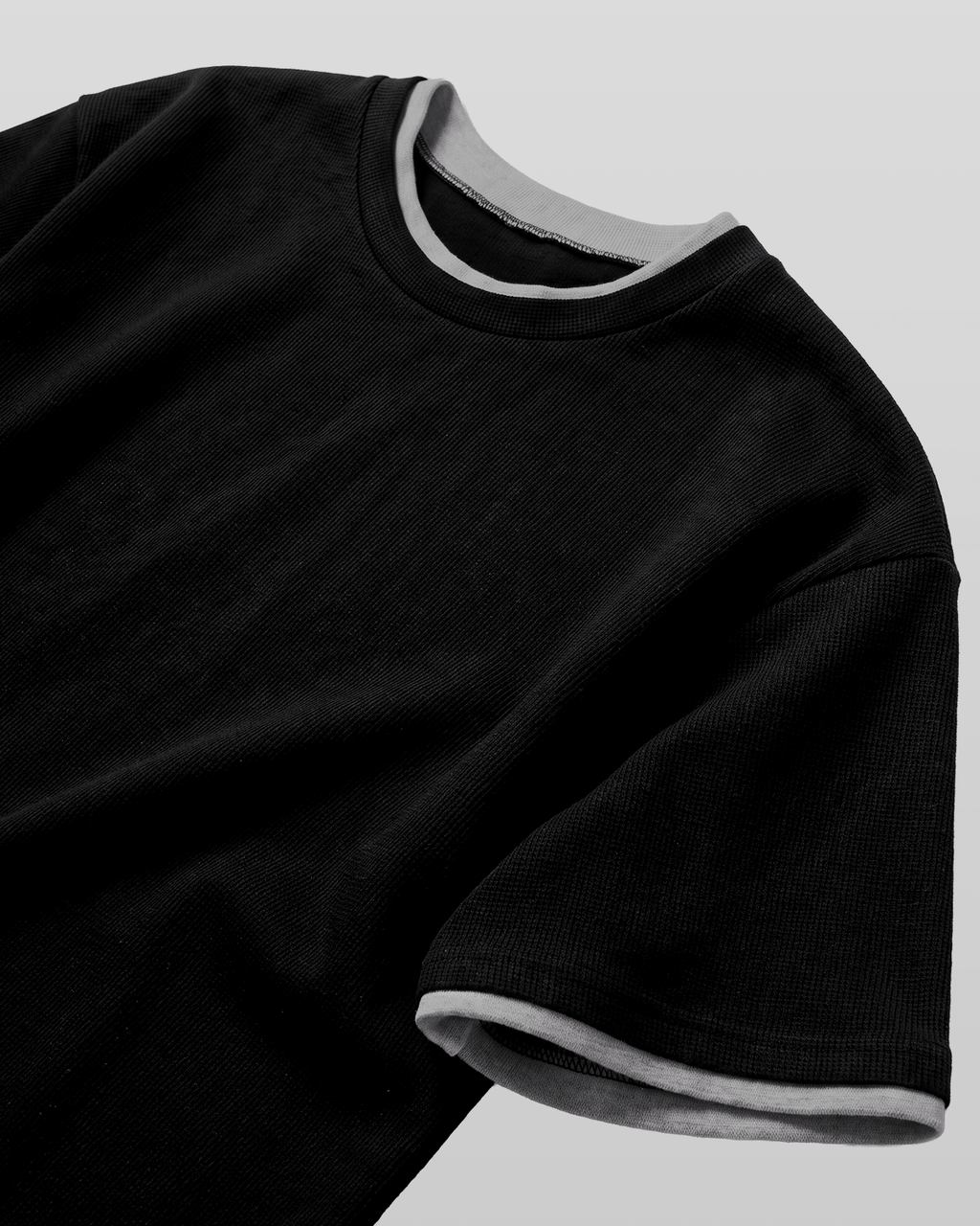 Layered Waffle Short Sleeve T-Shirt