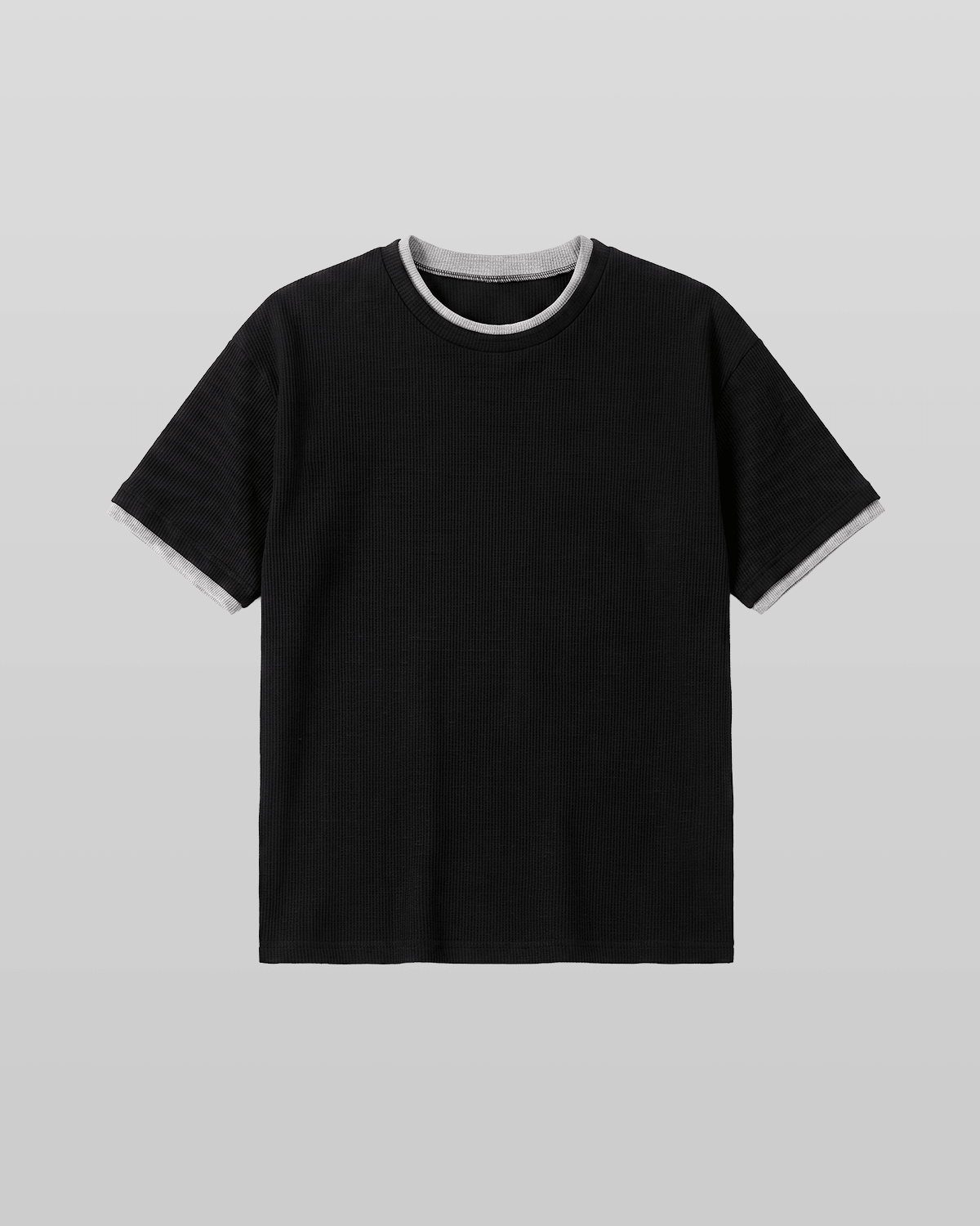 Layered Waffle Short Sleeve T-Shirt