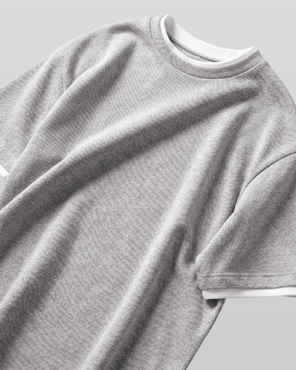 Layered Waffle Short Sleeve T-Shirt
