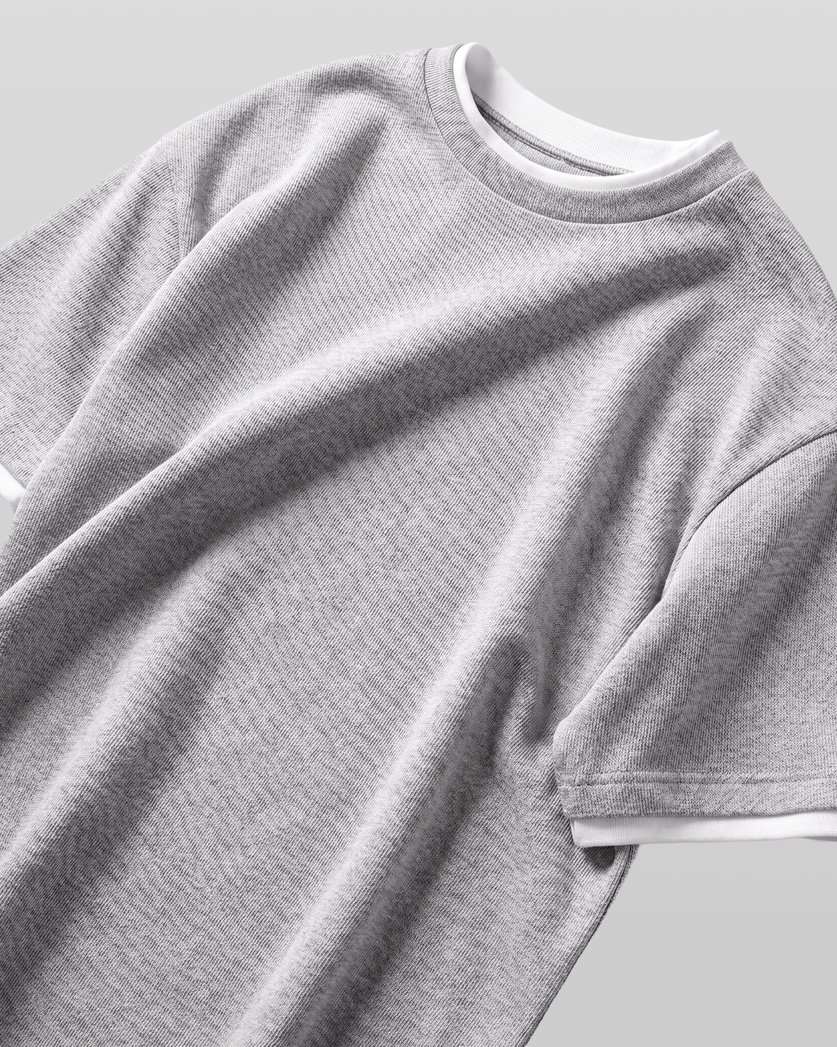 Layered Waffle Short Sleeve T-Shirt
