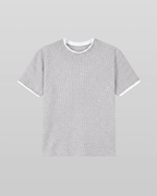 Layered Waffle Short Sleeve T-Shirt