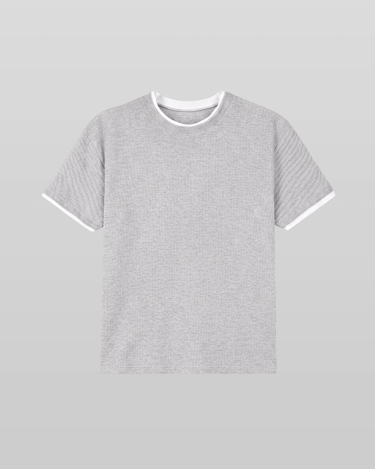 Layered Waffle Short Sleeve T-Shirt