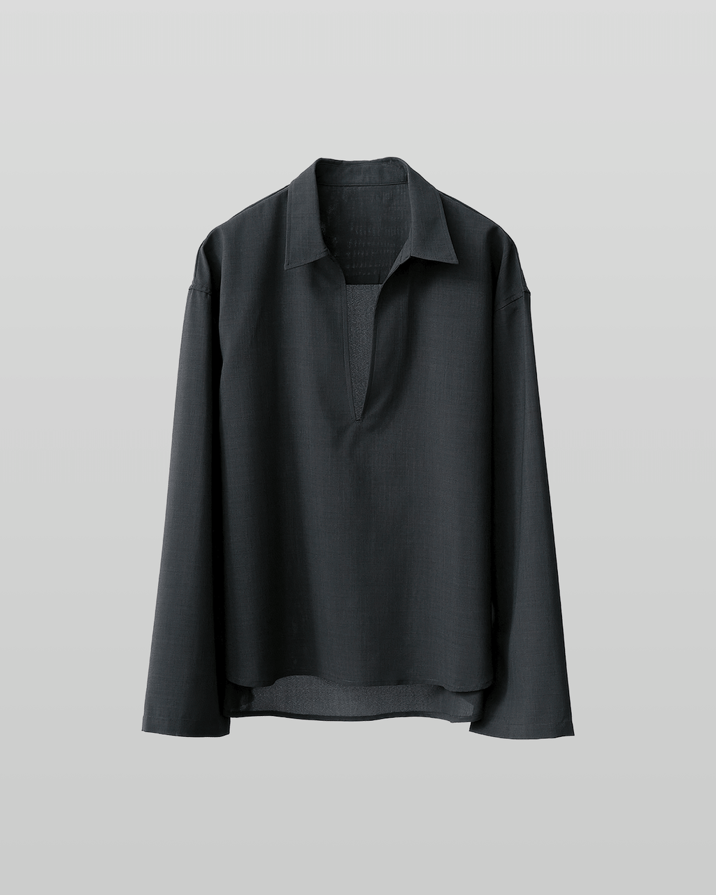 Linen-Like Skipper Shirt