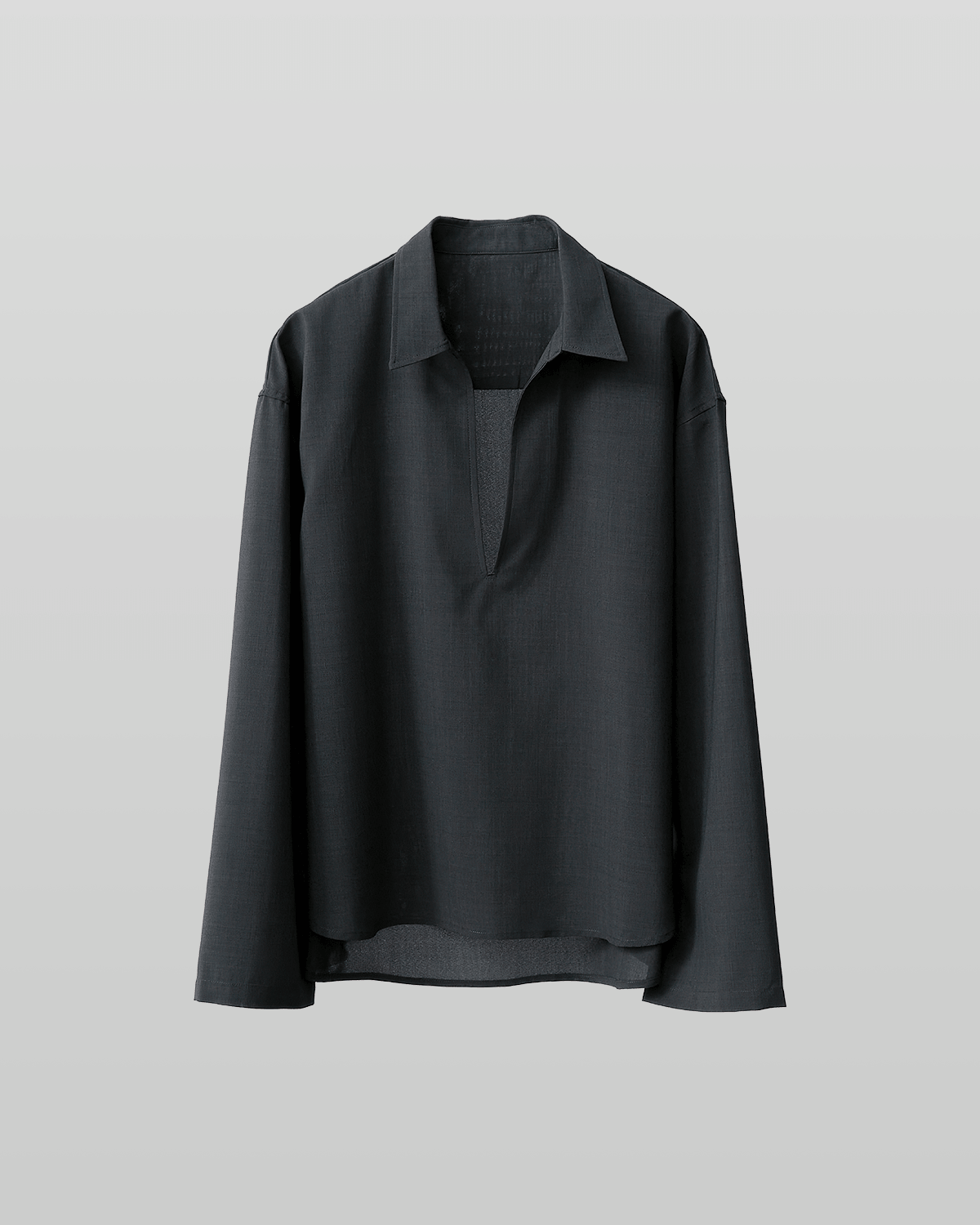 Linen-Like Skipper Shirt