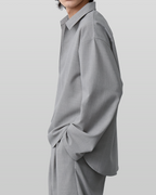 Linen-Like Skipper Shirt