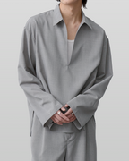 Linen-Like Skipper Shirt