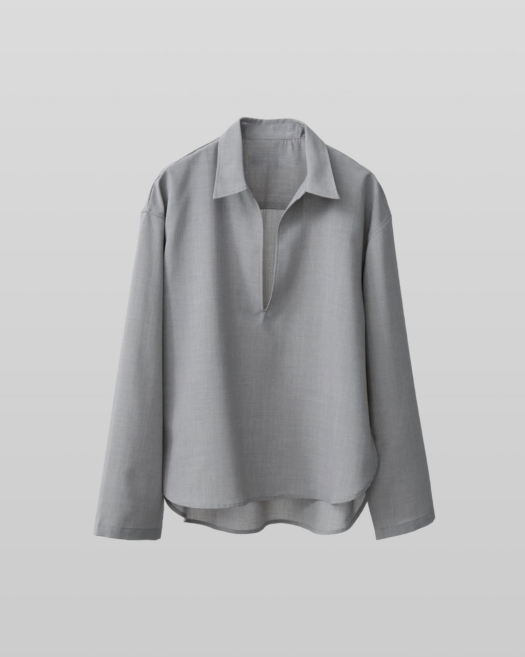 Linen-Like Skipper Shirt