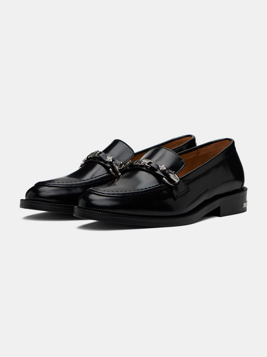 Toga Virilis Logo-Plaque Leather Loafer