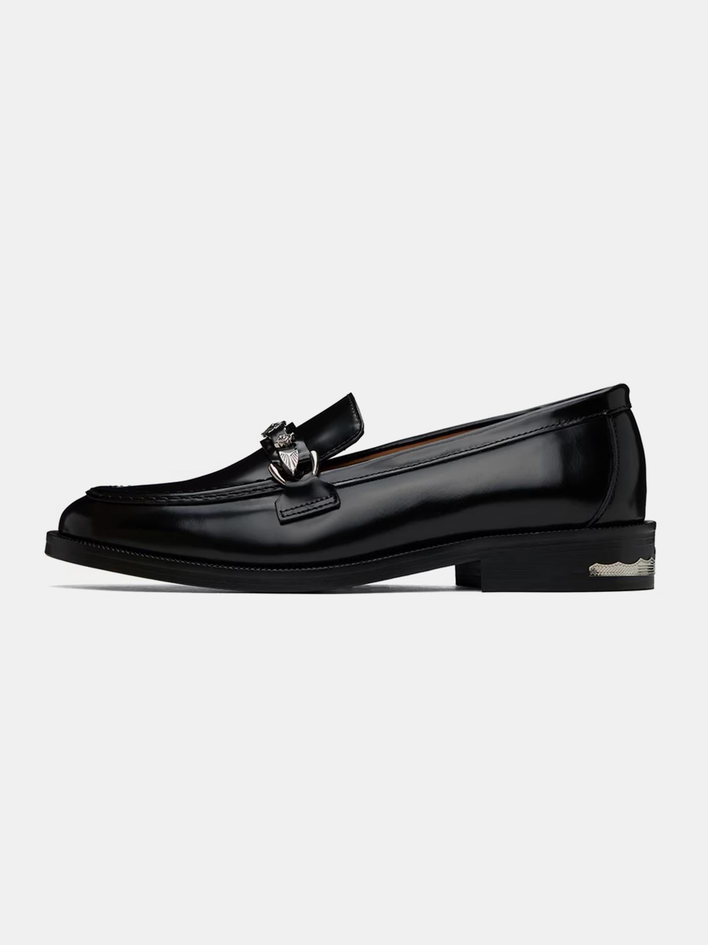 Toga Virilis Logo-Plaque Leather Loafer