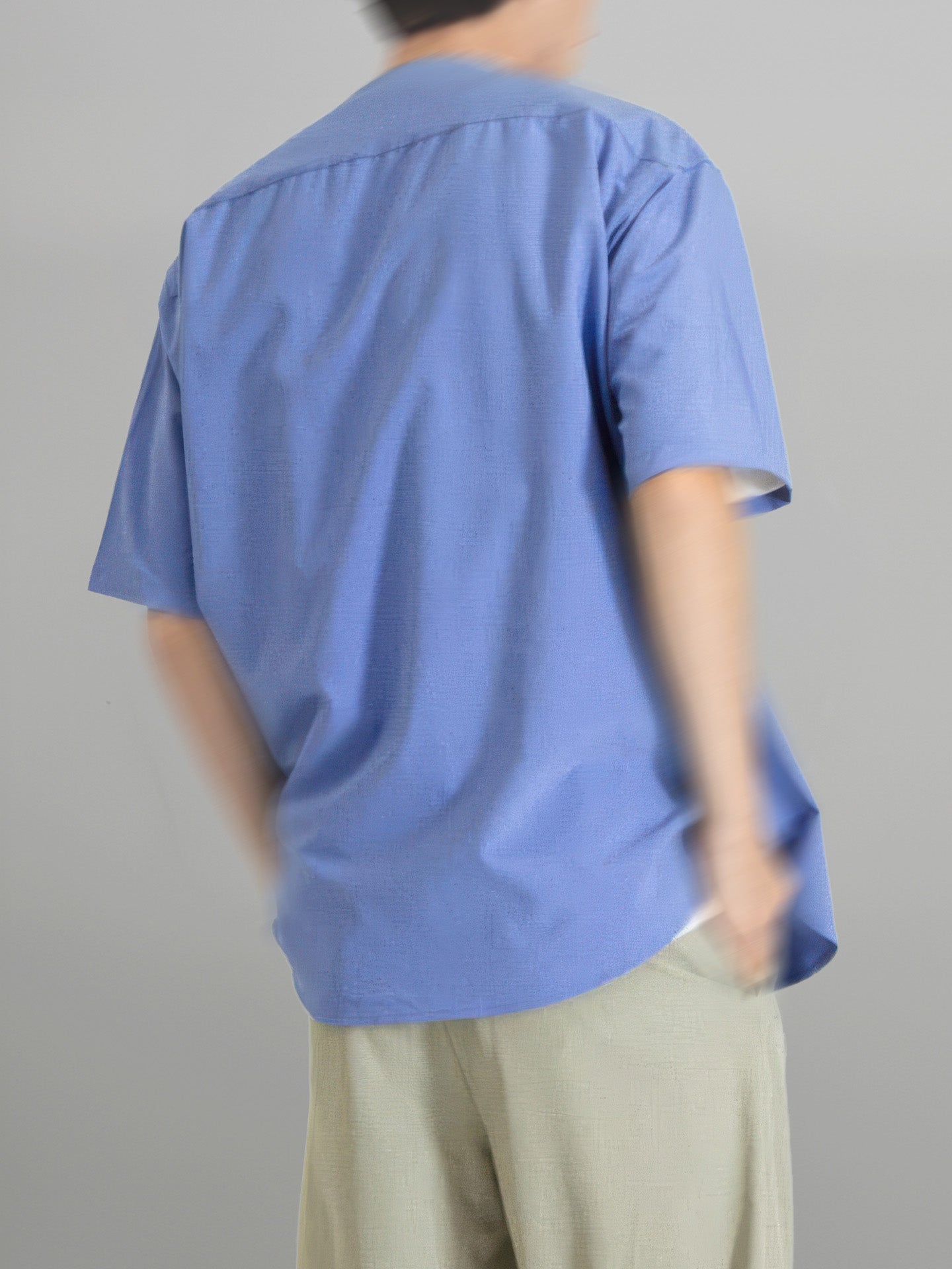 Loose-Fit Collarless Shirt