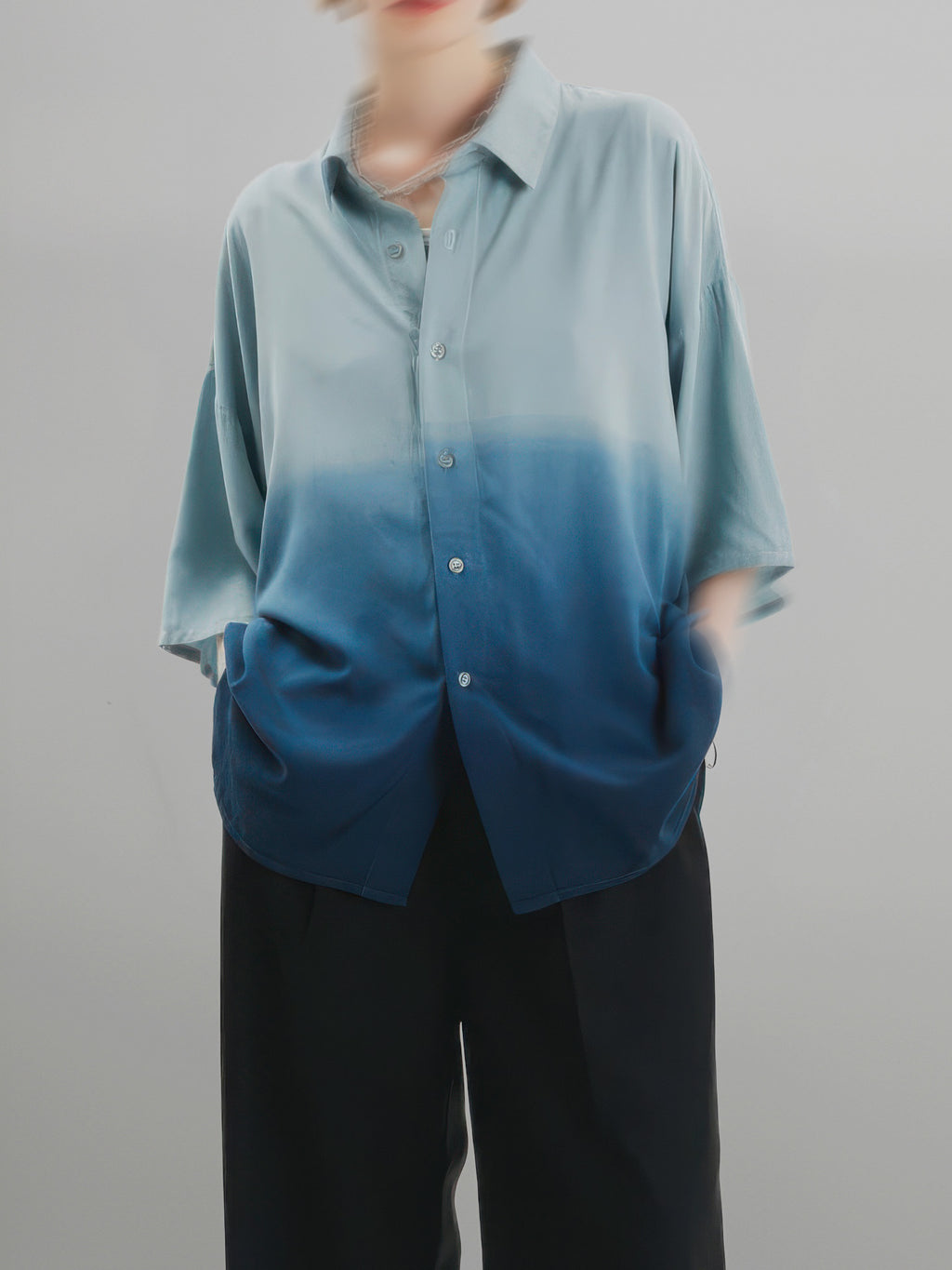Loose-Fit Gradation Shirt
