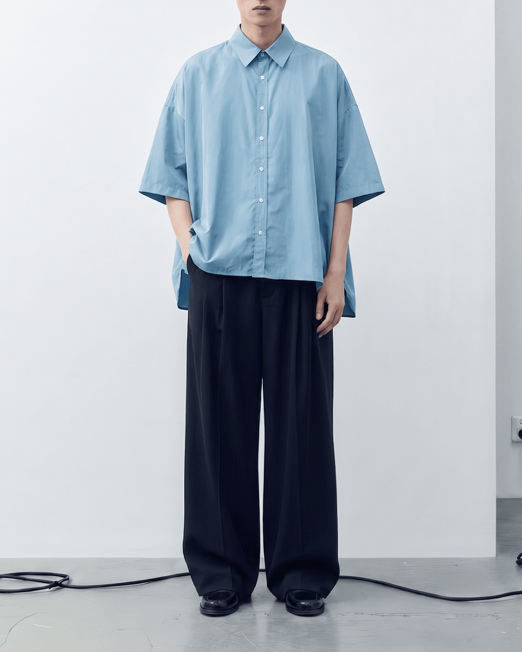 Loose-Fit Half Sleeve Shirt