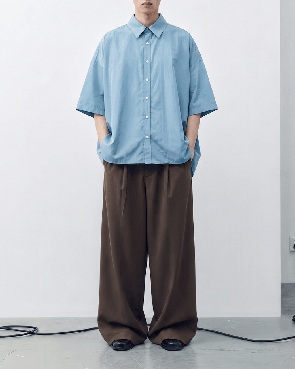 Loose-Fit Half Sleeve Shirt