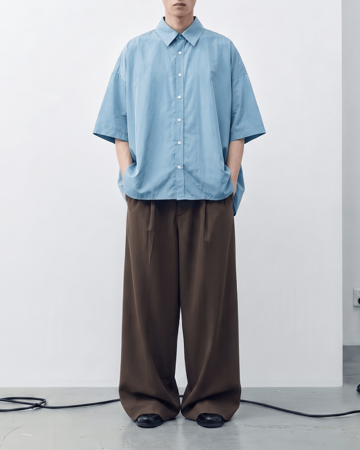 Loose-Fit Half Sleeve Shirt