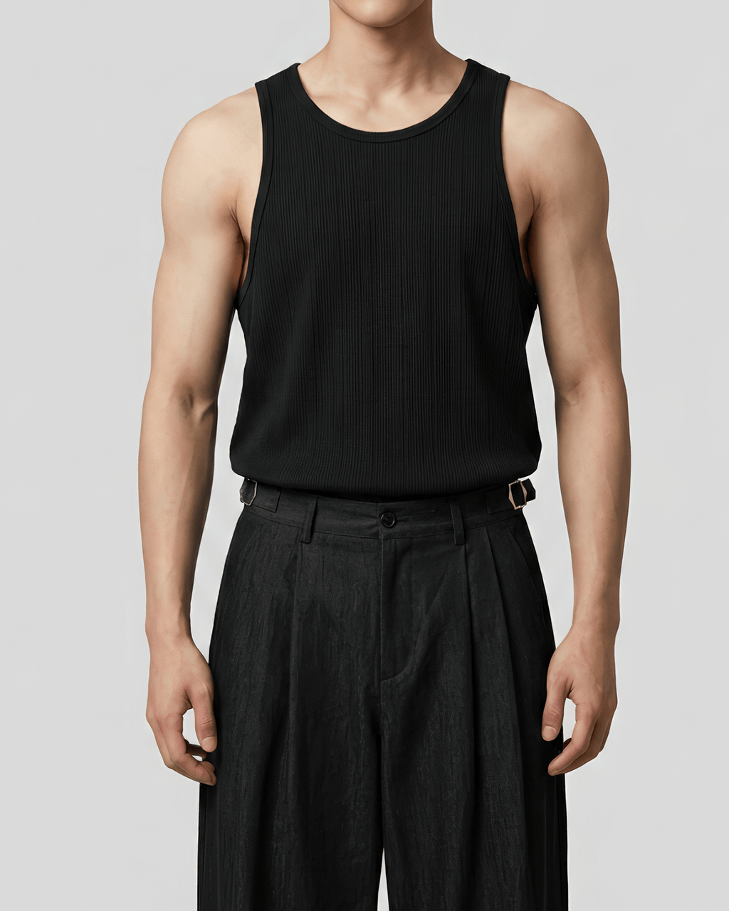 Loose-Fit Ribbed Tank Top