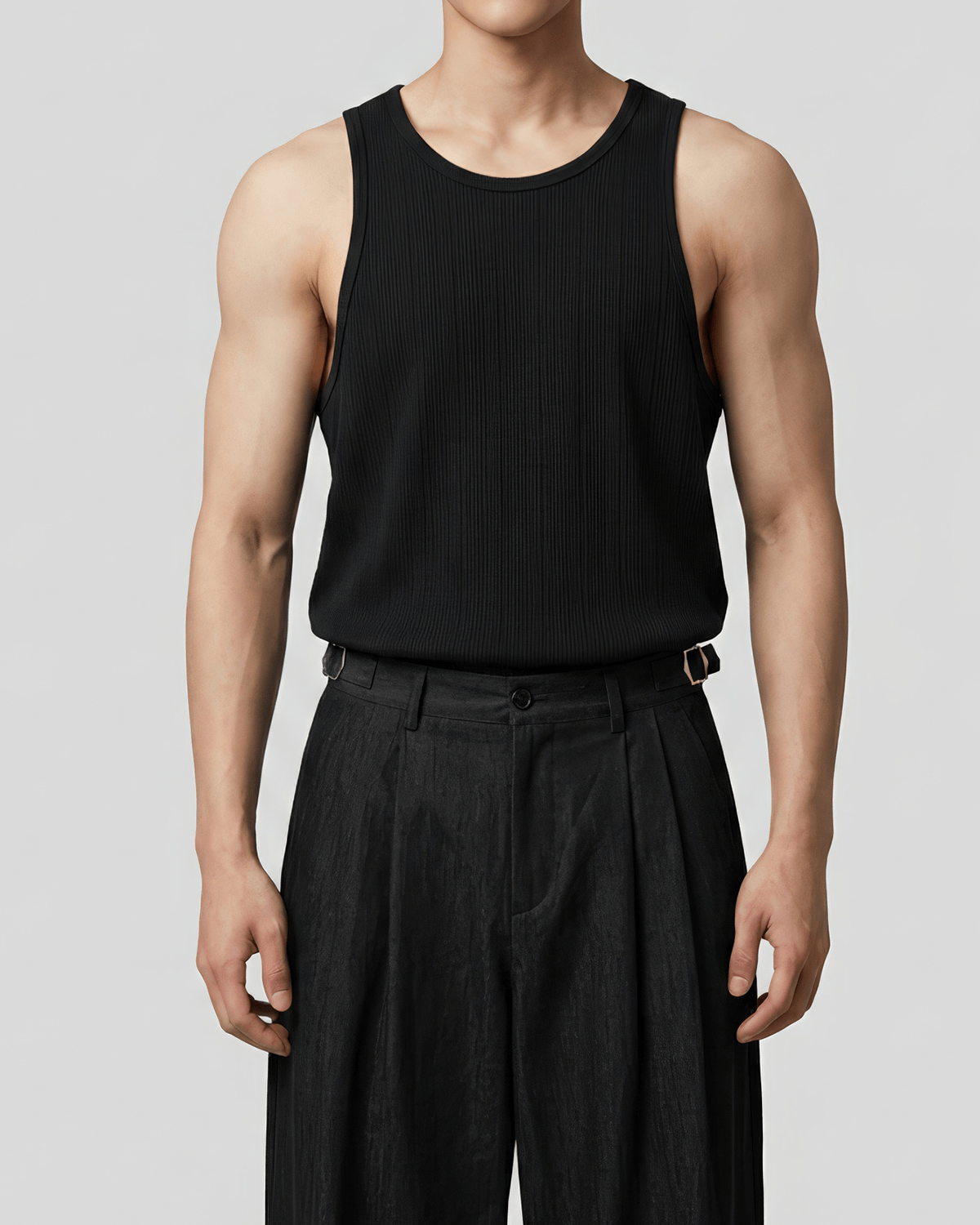 Loose-Fit Ribbed Tank Top