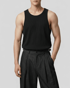 Loose-Fit Ribbed Tank Top