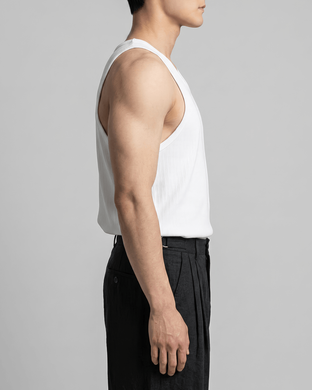 Loose-Fit Ribbed Tank Top