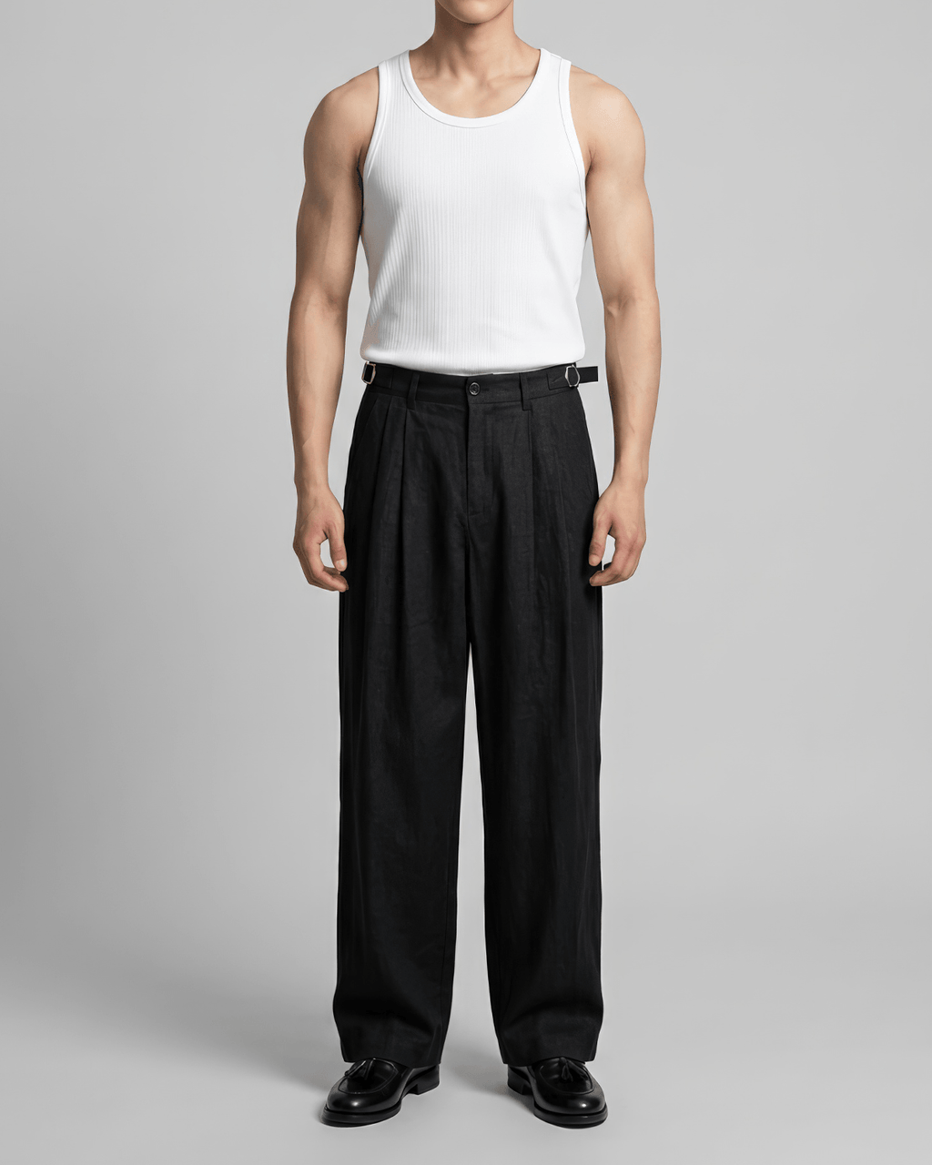 Loose-Fit Ribbed Tank Top