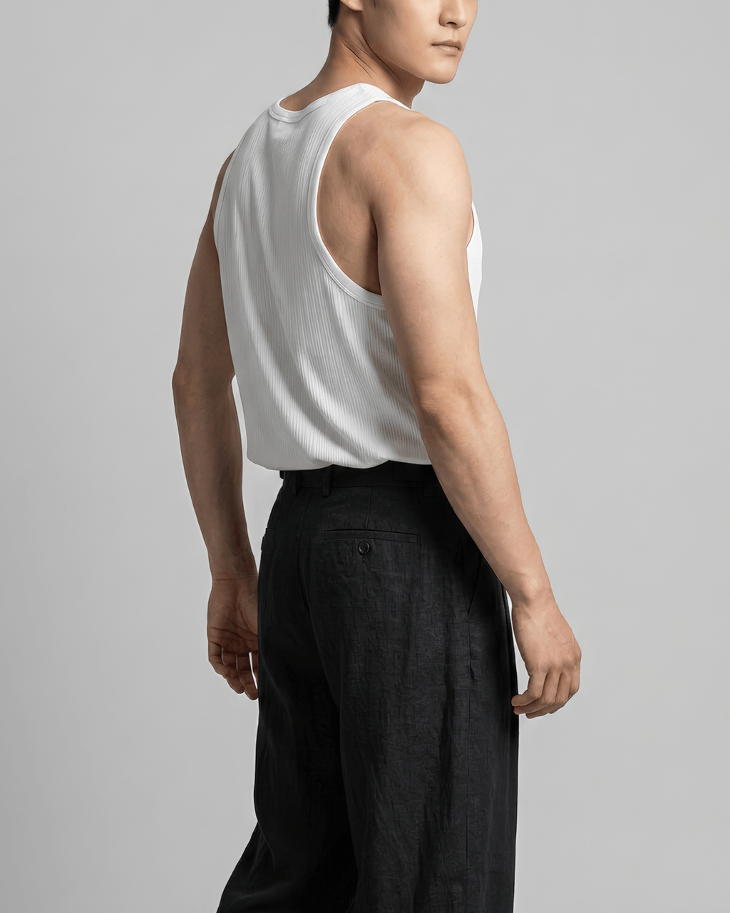 Loose-Fit Ribbed Tank Top