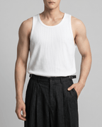 Loose-Fit Ribbed Tank Top