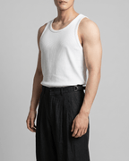 Loose-Fit Ribbed Tank Top