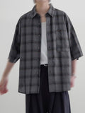 Loose-Fit Checked Shirt