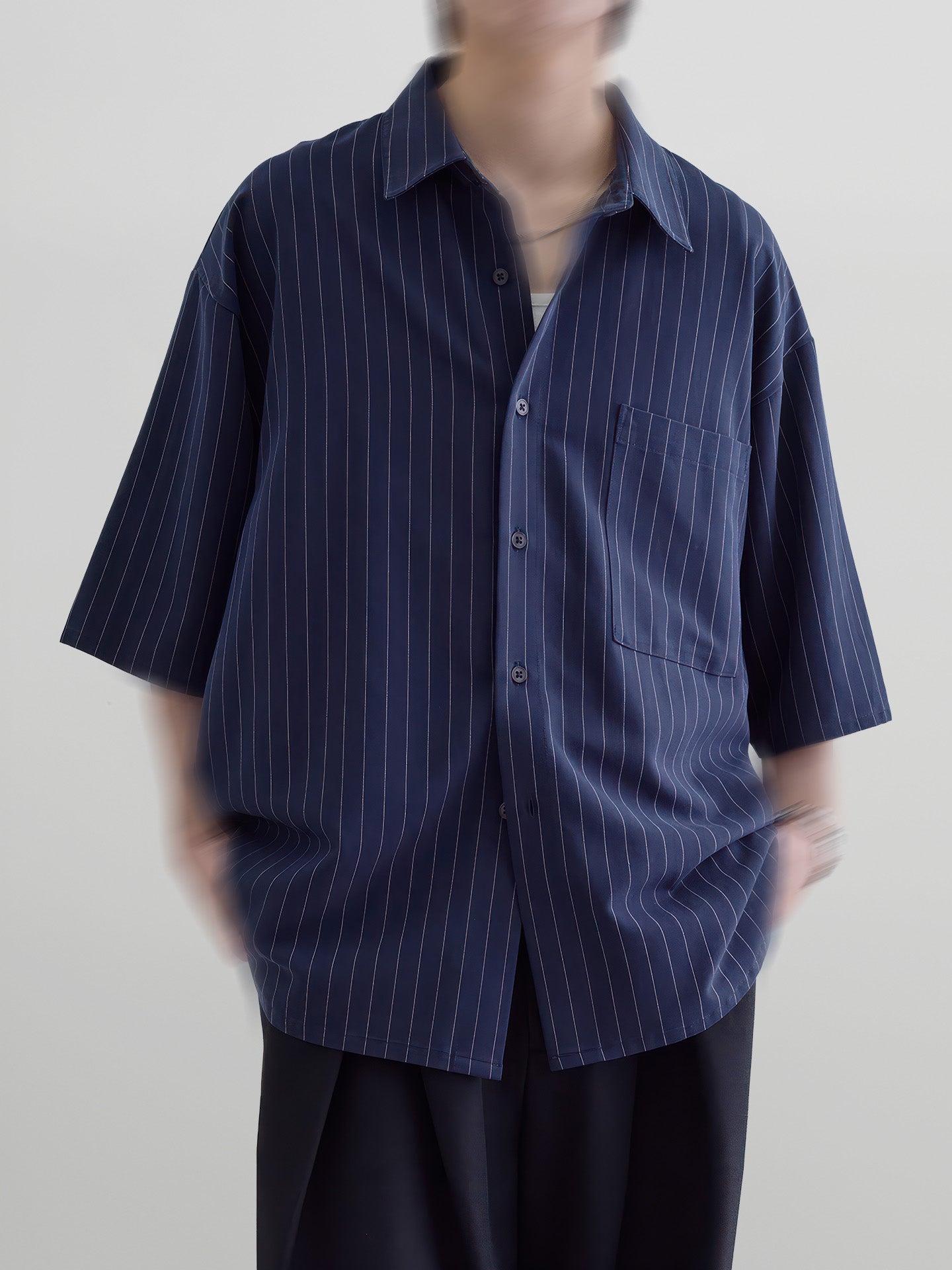 Loose-Fit Striped Shirt