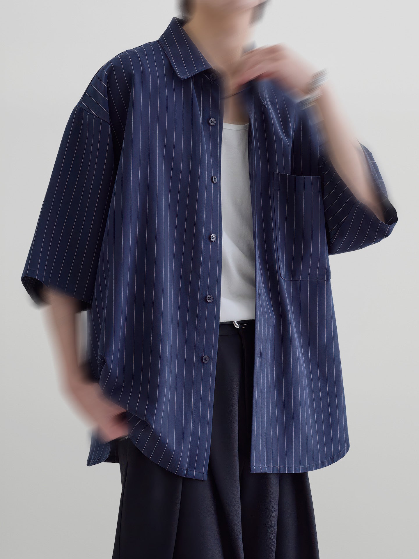 Loose-Fit Striped Shirt